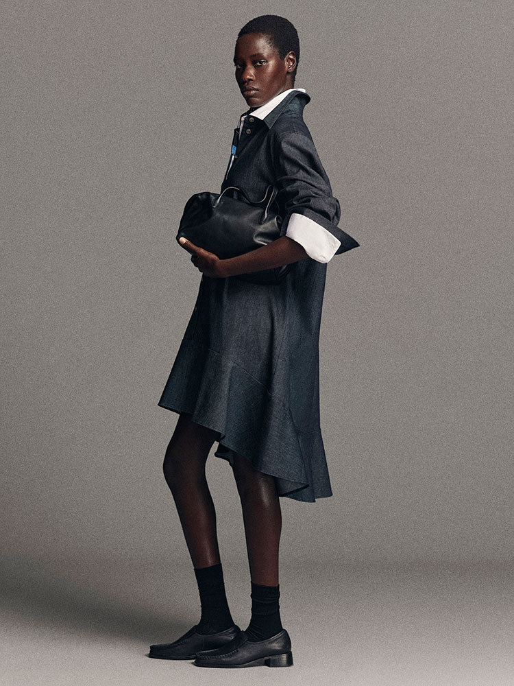 テーラードコットンシャツ